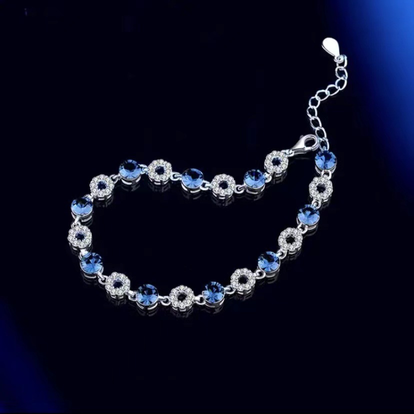 S925 Sterling Silver Ocean Heart Bracelet - Image 5