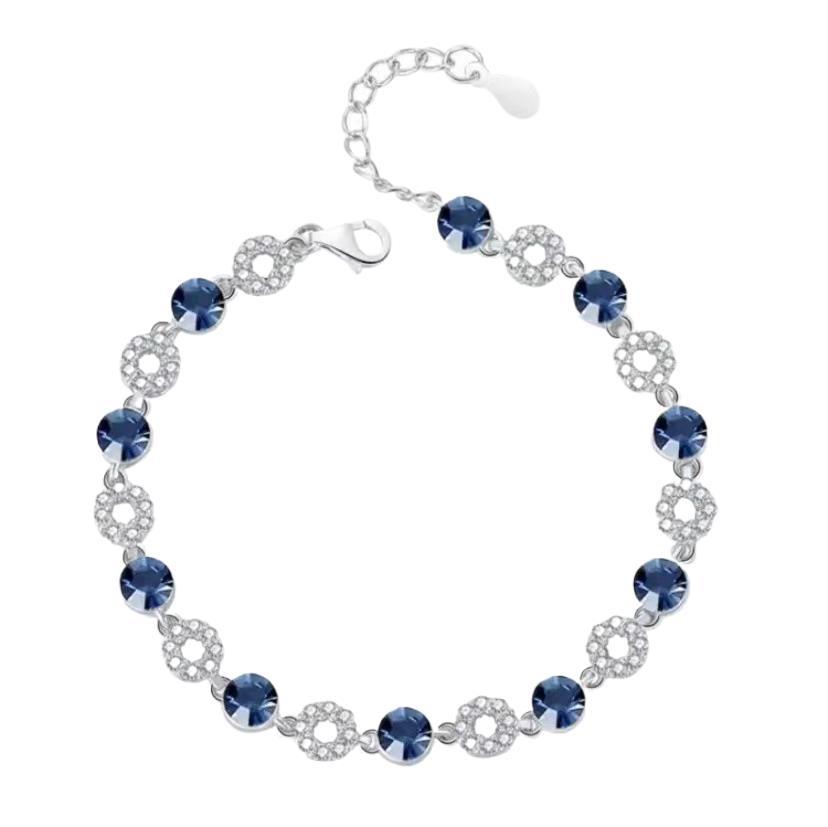 S925 Sterling Silver Ocean Heart Bracelet