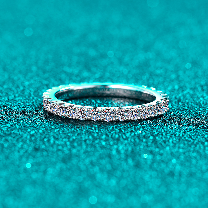 S925 Sterling Silver Moissanite Ring for Women, Simple and Versatile for Everyday Wear, Couple Ring, Gift