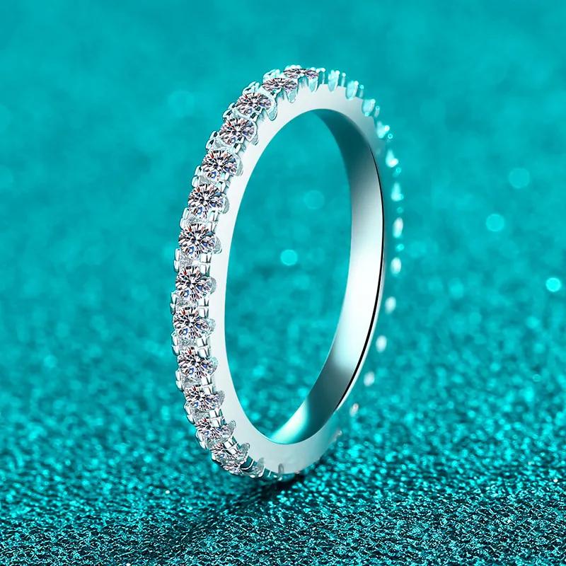 S925 Sterling Silver Moissanite Ring for Women, Simple and Versatile for Everyday Wear, Couple Ring, Gift - Image 2