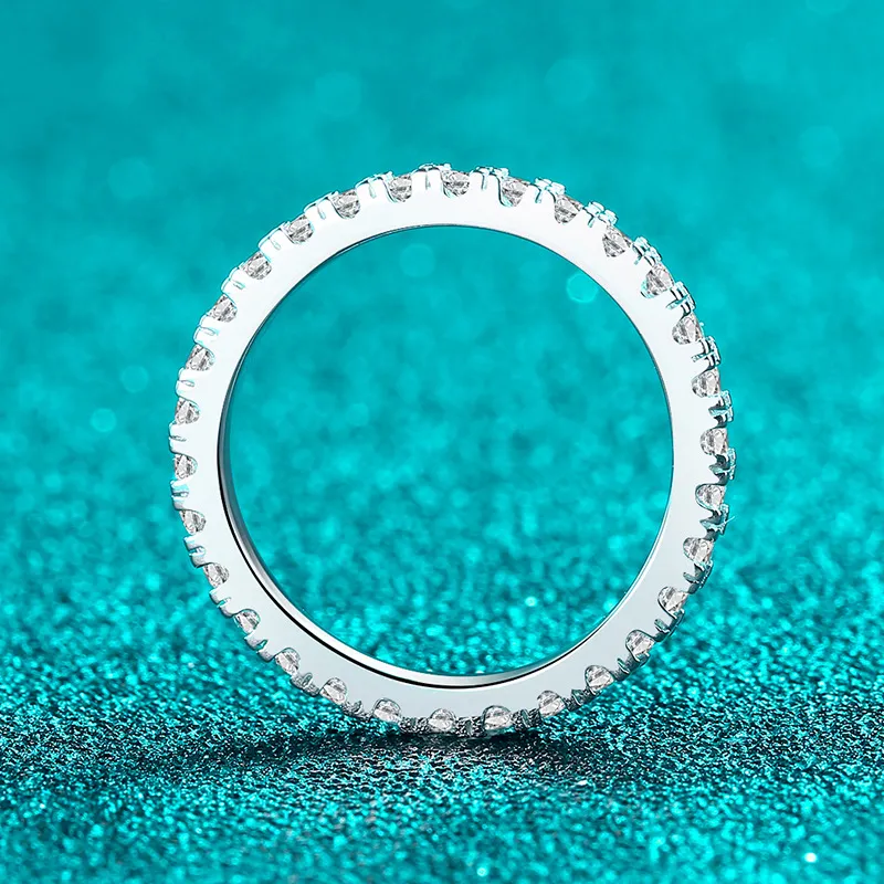 S925 Sterling Silver Moissanite Ring for Women, Simple and Versatile for Everyday Wear, Couple Ring, Gift - Image 3