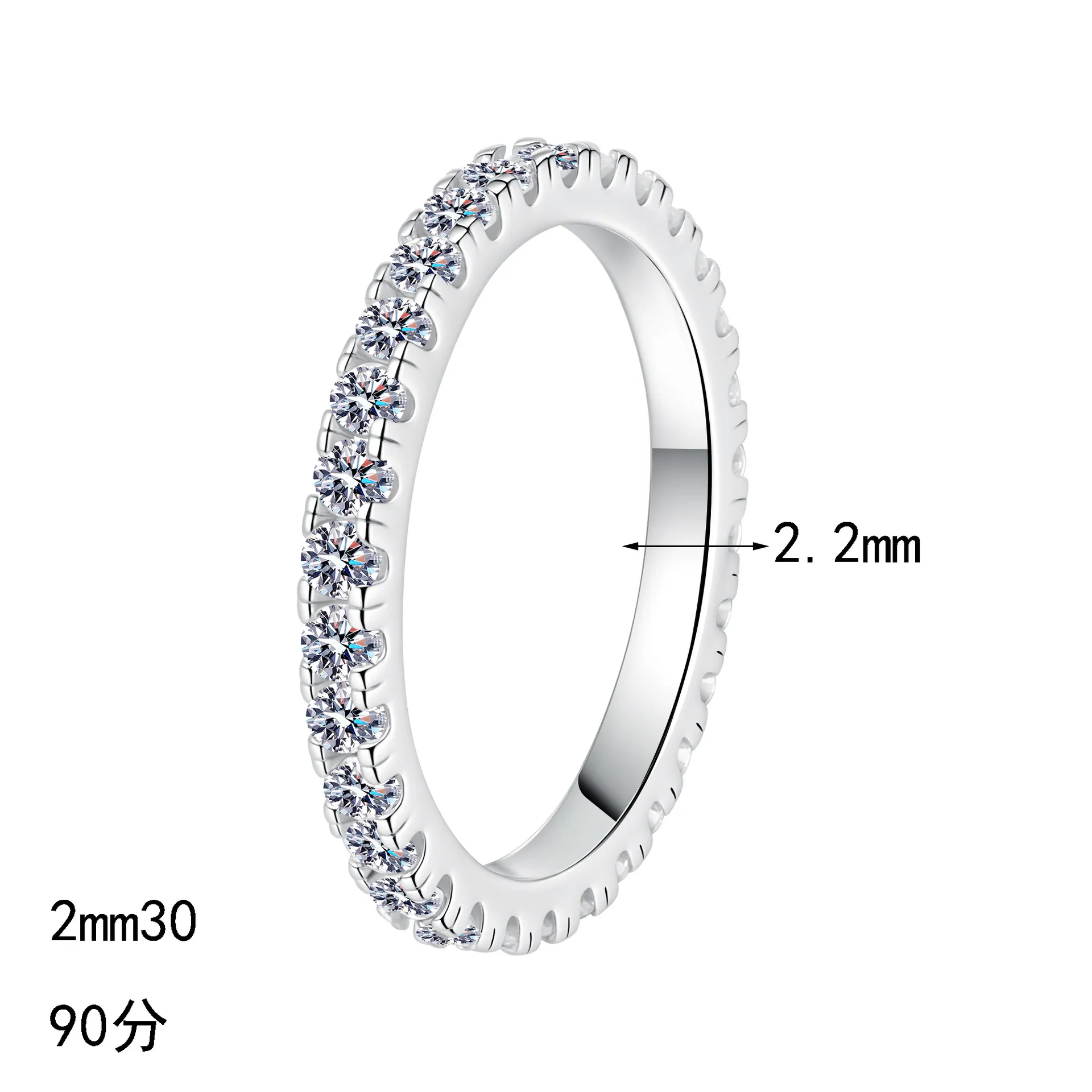 S925 Sterling Silver Moissanite Ring for Women, Simple and Versatile for Everyday Wear, Couple Ring, Gift - Image 5
